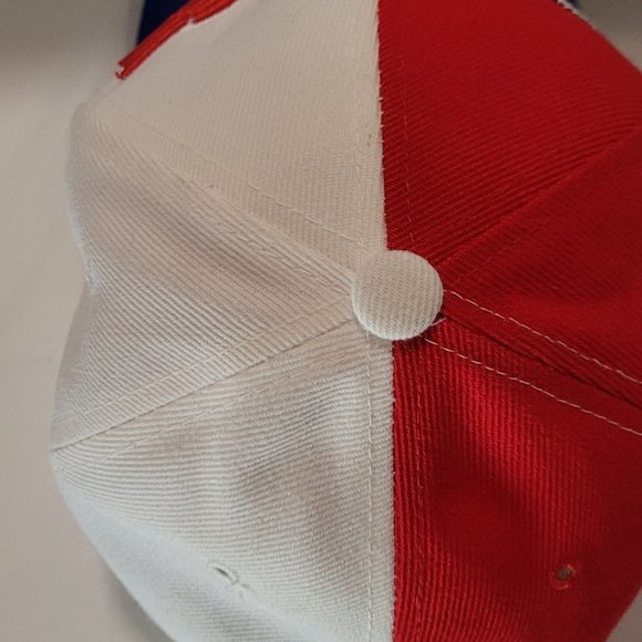 Baseball Cap AMERICA Bald Eagle USA Flag Red White Blue VelcroBack One Size - Picture 6 of 8